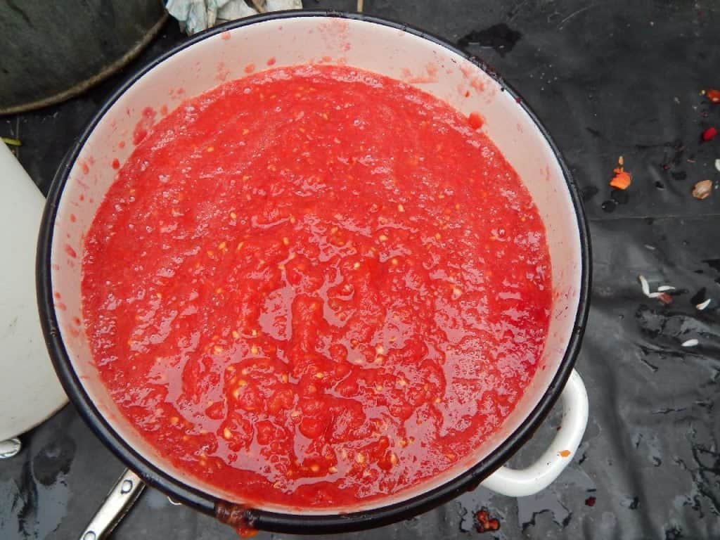 La pulpe de tomate