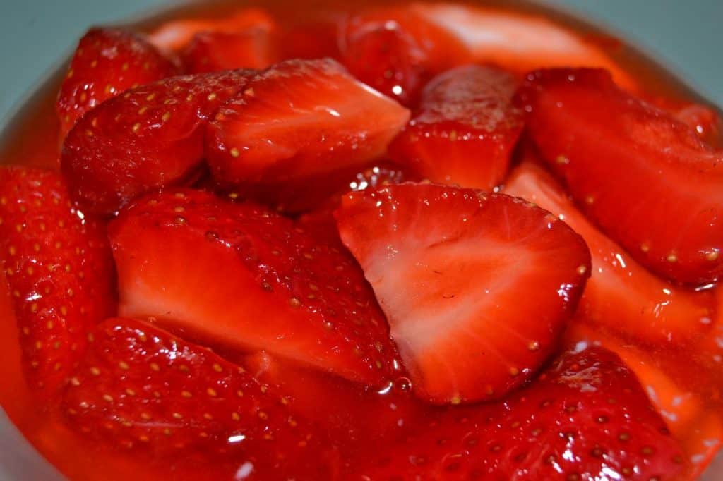 Strawberries juice