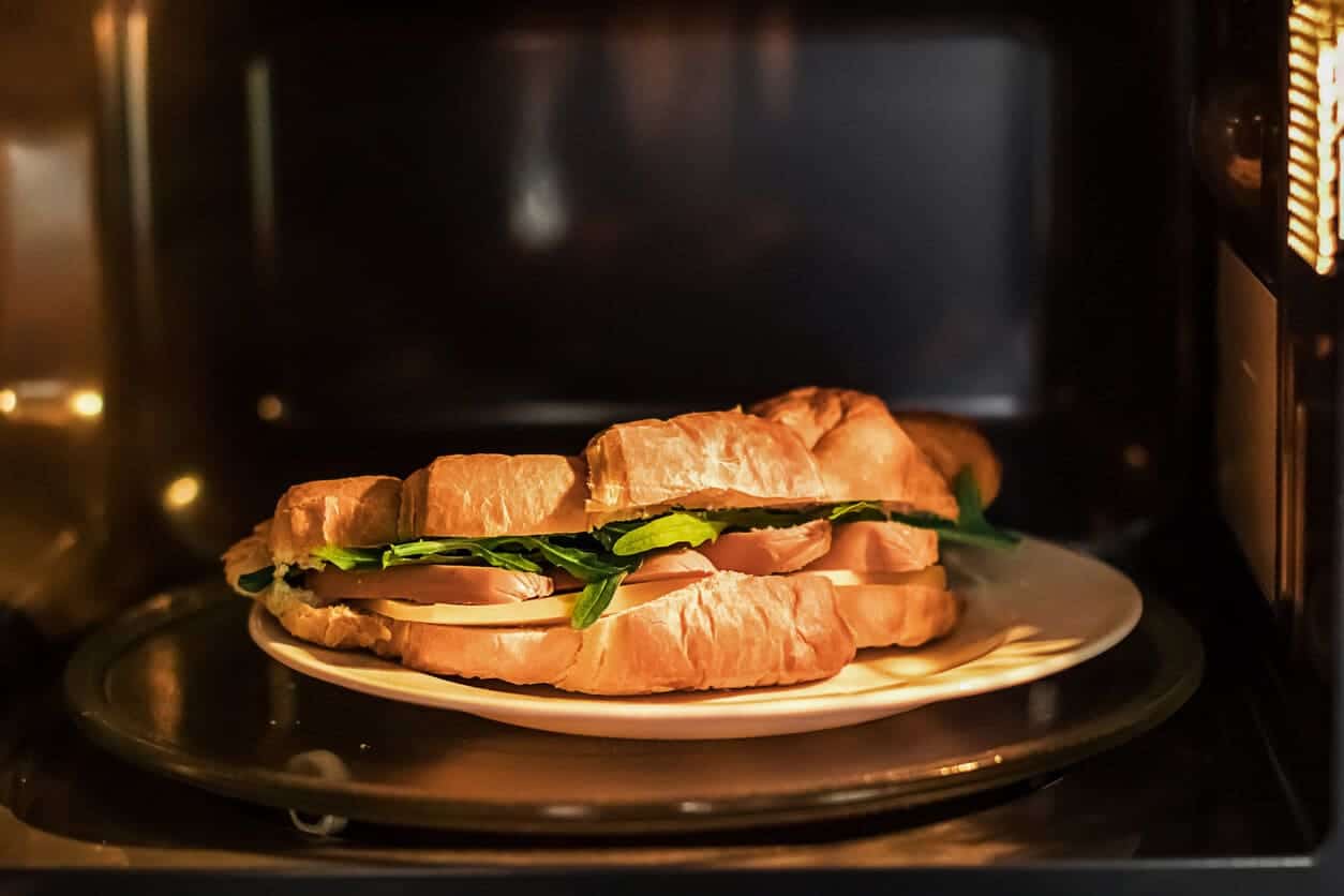 Sandwich in oven