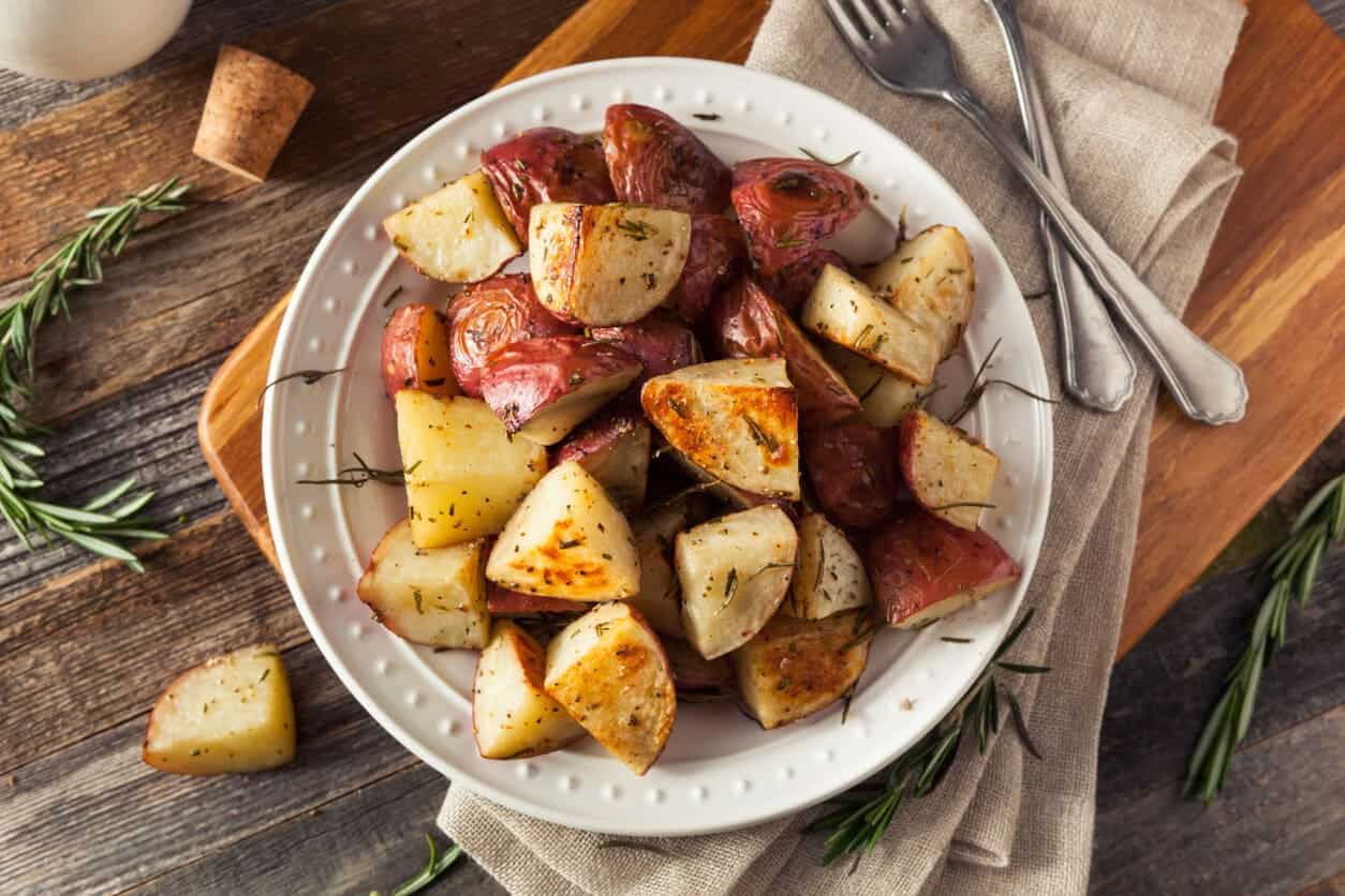 Red roasted potatoes
