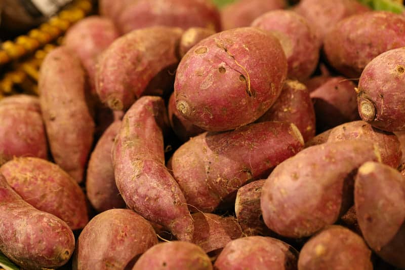 Garnet potatoes
