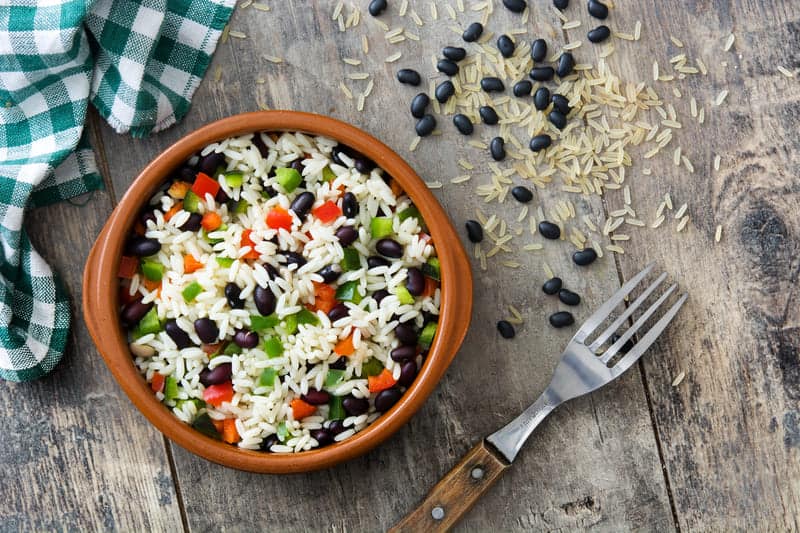 Rice with black beans