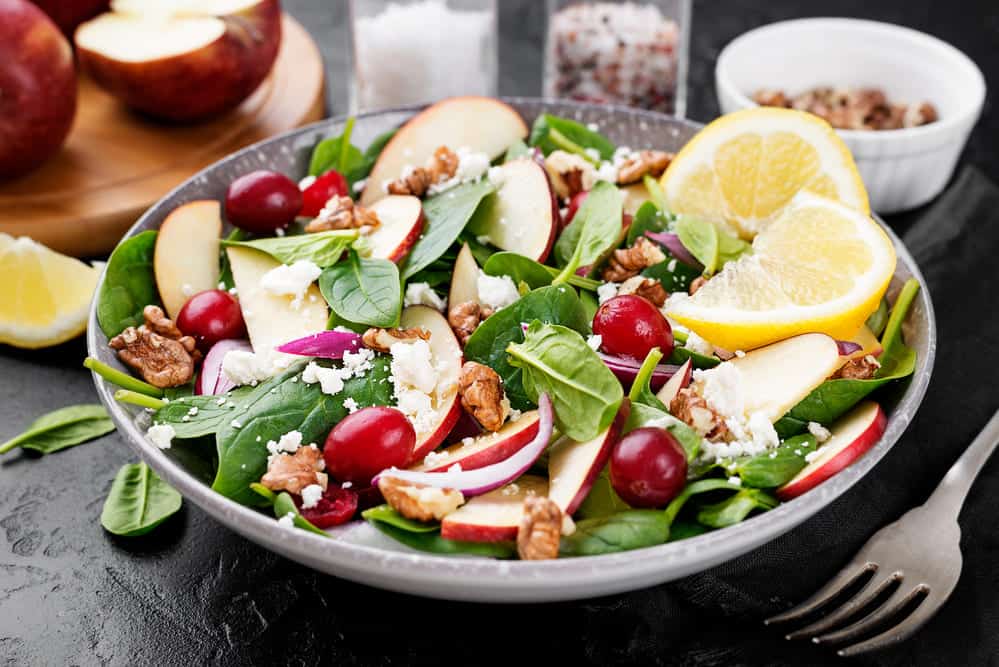 cranberry spinach salad